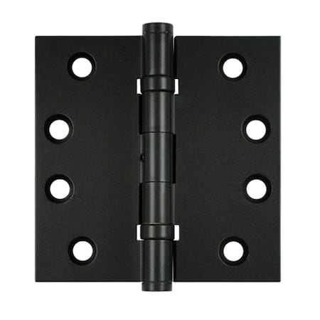 Patioplus 4 x 4 in. Square Ball Bearings Hinges- Black, Solid PA3234327